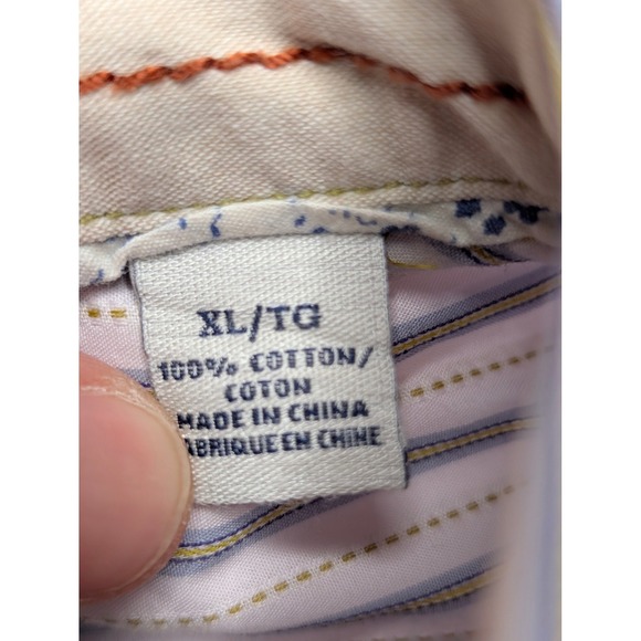 Tommy Bahama Jeans Mens Island Crafted Striped Button Up Shirt Modern Fit XL - Picture 3 of 8